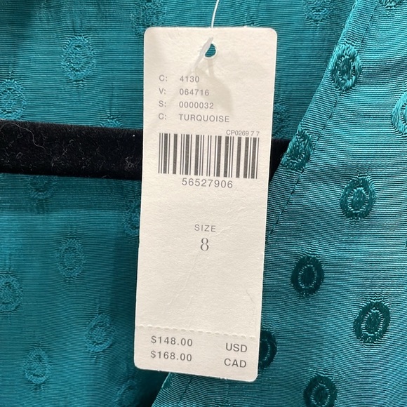 NWT Maeve by Anthropologie Eudora Turquoise Dress - Picture 12 of 15